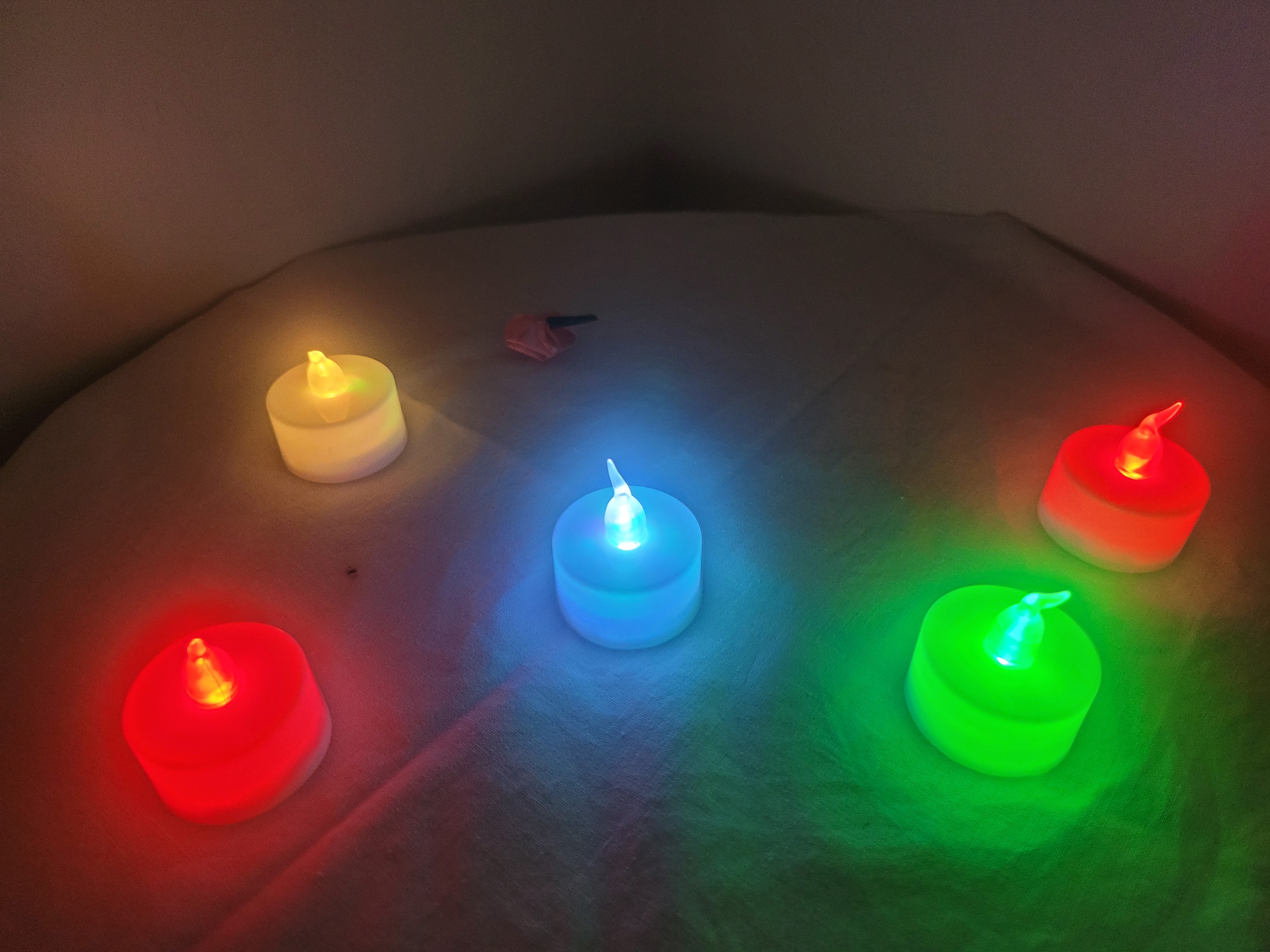 Colour Changing Tea Light Candle