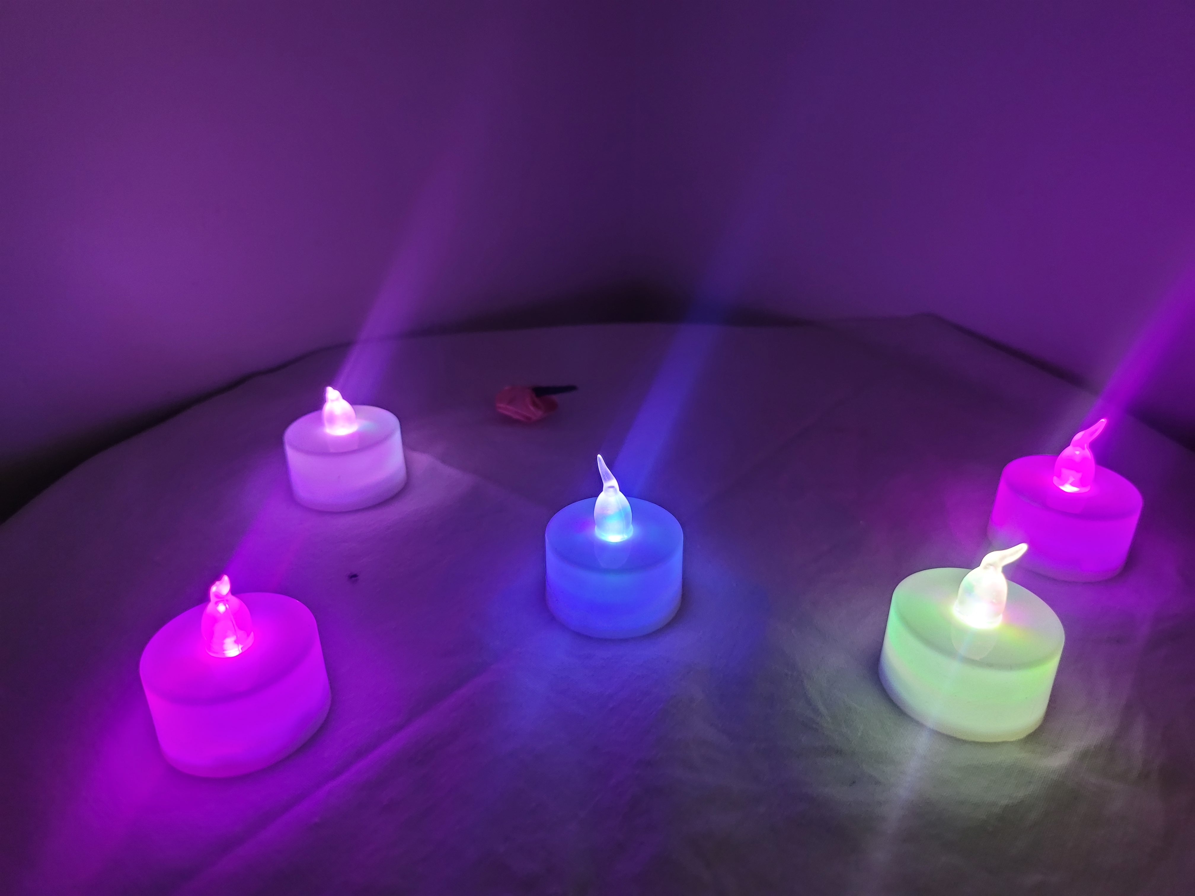 Colour Changing Tea Light Candle