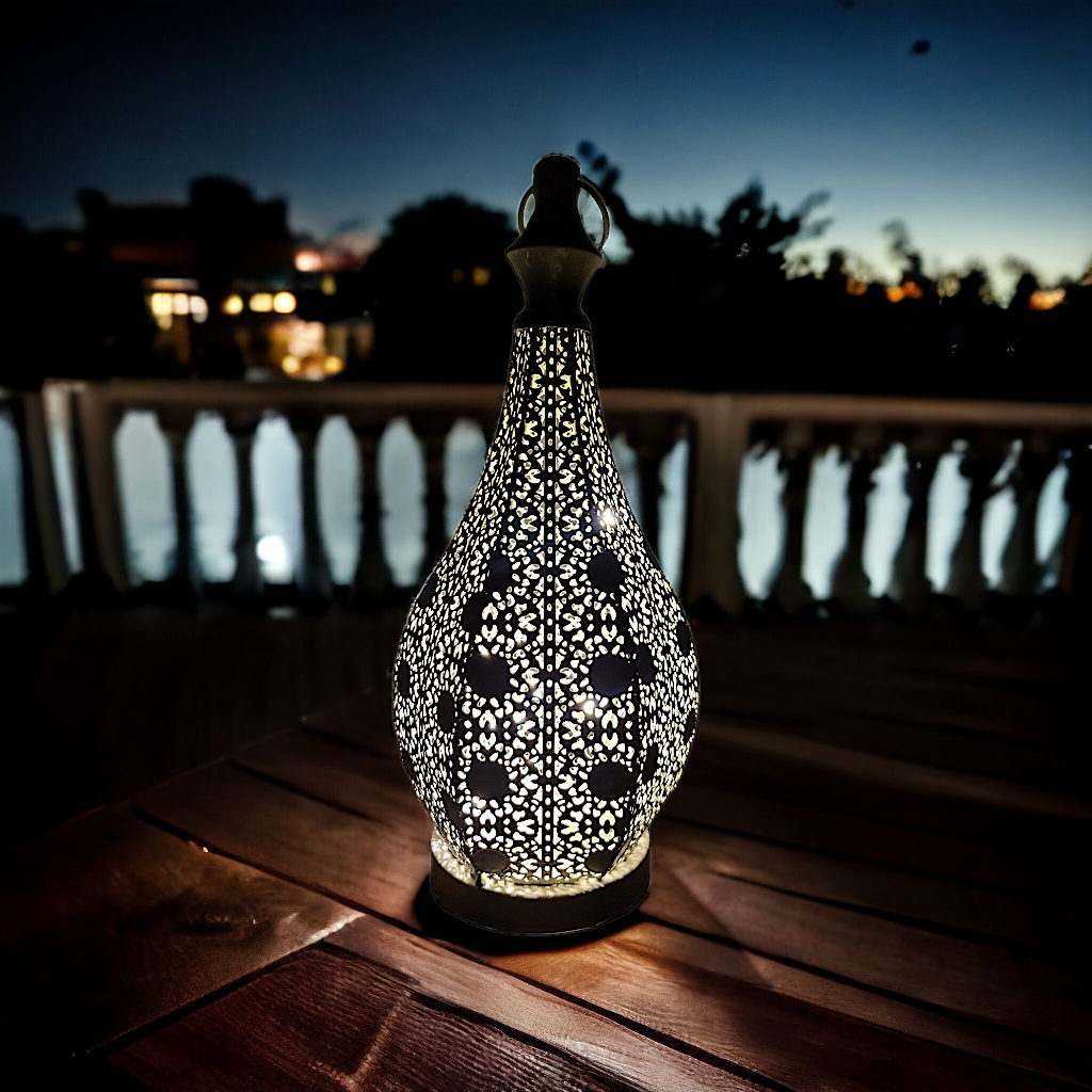 Moroccan Ivory - LED Lantern