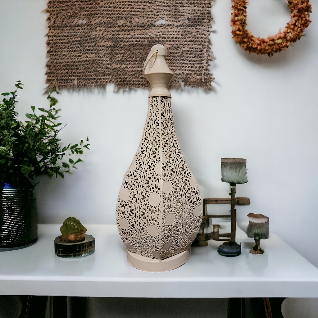 Moroccan Ivory - LED Lantern